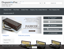Tablet Screenshot of dlugopisnaprezent.pl